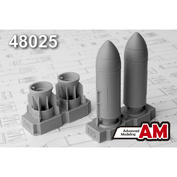 AMC48025 Advanced Modeling 1/48 RBC-500 PTAB-1, one-time bomb cartridge caliber 500 kg with anti-tank cumulative combat elements