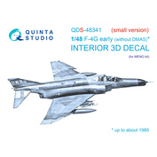 QDS-48341 Quinta Studio 1/48 3D Декаль интерьера кабины F-4G early (Meng) (Малая версия)