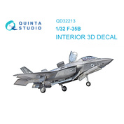 QD32213 Quinta Studio 1/32 3D Декаль интерьера кабины F-35B (Трубач)