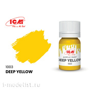 C1003 ICM Paint for creativity, 12 ml, color Deep yellow (Deep Yellow)