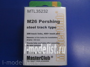 MTL-35232 Masterclub 1/35 Tracks iron for M26 Pershing steel track type