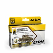 ATOM20752 Ammo Mig Набор красок ATOM Танки Шерман, том 1. Содружество наций времен Второй мировой / Sherman Tanks Vol 1 WWII Commonwealth Set