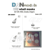 DM35507 DANmodel 1/35 Stencil for painting wheels on Tank 34
