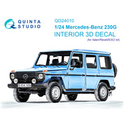 QD24010 Quinta Studio 1/24 3D Декаль интерьера кабины Mercedes-Benz 230G (Italeri-Revell-ESCI)