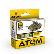 ATOM20740 Ammo Mig Набор красок ATOM цвета боевых машин времен Вьетнамской войны / Vietnam War Vehicles Colors Set