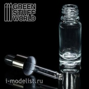 9760 Green Stuff World Пустая стеклянная банка с пипеткой 10 мл