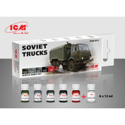 C3011 ICM Набор акриловой краски для советских грузовых автомобилей
