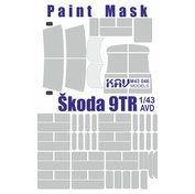 M43 046 KAV models 1/43 Окрасочная маска для модели троллейбуса Skoda 9TR (AVD)