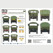 ASK72116 All Scale Kits (ASK) 1/72 Комплект декалей для военной техники ВС РФ