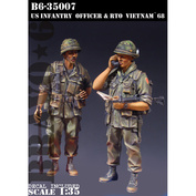 B6-35007 Bravo-6 1/35 U.S. Infantry Officer & RTO, Vietnam '68 / Офицер пехоты США и старший сержант, Вьетнам 68-го года