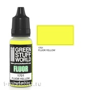 1701 Green Stuff World Fluorescent paint YELLOW (Fluor Paint YELLOW) 17 ml
