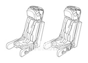 Q 48153 CMK 1/48 Набор  дополнений Ejection seats VS-1 for Aero L-39C/ZA (2 pcs)