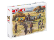 48803 ICM 1/48 Bf-109F-2 with German air Force pilots and technicians