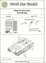 NS35045 North Zvezda 1/35 Straps for canvas-cover for Soviet KV tanks