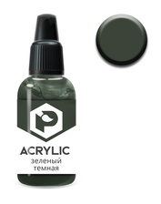 F23 Pacific88 Acrylic Green dark paint (Dark Green) Volume: 10 ml.