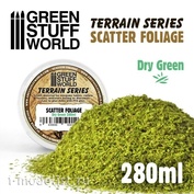 10512 Green Stuff World Dry Green Foliage - 280 ml / Scatter Foliage - Dry Green-280 ml