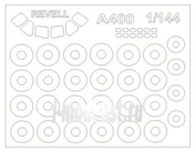 14600-1 KV Models 1/144 Набор окрасочных масок для Airbas A400M + маски на диски и колеса
