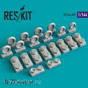 RS144-0001 RESKIT 1/144 Смоляные колеса для Tu-22