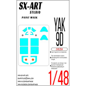 48015Z(48108) SX-Art 1/35 Paint mask for the model of the Soviet fighter Yak-9D company 