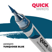 AKMQ013 AK Interactive Маркер QUICK MARKER - Бирюзово-голубой / Turquoise Blue
