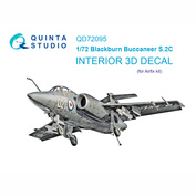 QD72095 Quinta Studio 1/72 3D Декаль интерьера кабины Blackburn Buccaneer S.2C (Airfix)