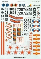 48106 Propagteam 1/48 Decal for MiG-21 