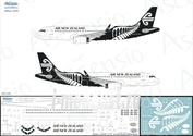 320-030 Ascensio 1/144 Декаль на самолёт A320 (Air New Zealand (Black Scheme))