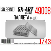 49008 SX-Art 1/43 Pallet (4 pcs)