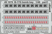 491070 Eduard 1/48  Фототралвение для B-17G бомболюк