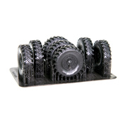 KL350065 Kraft Lab 1/35 Комплект колес в сборе с шинами ОИ-25 (Ранние)