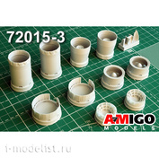 AMG72015-3 Amigo Models 1/72 MiGG-25ПД/ПУ/РУ Реактивные сопла двигателя Р15Б-300