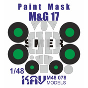 M48 078 KAV Model 1/48 Окрасочная маска на МiGG 17 (Smer/Моделист)