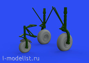 632145 Eduard 1/32 Yf,jh rjktc B-24 wheels (8 spoke front wheel) (HOBBY BOSS)