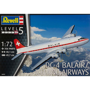 04947 Revell 1/72 Passenger aircraft DC-4 balair