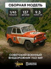 43007 Звезда 1/43 Советский военный внедорожник УАЗ-469