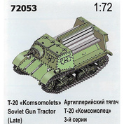 72053 Zebrano 1/72 Артиллерийский тягач Т-20 Комсомолец (поздний)
