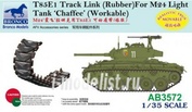 AB3572 Bronco 1/35 T-85E1 T-rack Link (Rubber) for M24 Chaffee Light T-ank 'Chaffee'