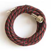1403 Jas airbrush Hose in textile braid, G1/8xg1/4, length 1.8 meters