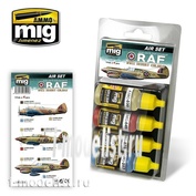 AMIG7225 Ammo Mig RAF WWII DESERT COLORS / acrylic paint Set for Royal air force and WWII
