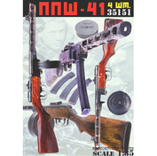 B6-35151 Bravo-6 1/35 ППШ-41 (4 шт.) / Soviet PPSh-41 Submachine Gun