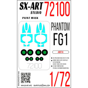 72100 SX-Art 1/72 Окрасочная маска Phantom FG.1 (Airfix)