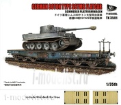 TK3501-I T-Model 1/35 German 80T Type SSyms Schwerer platformwagen (Tank not include) (Bonus: Wooden Deck set)