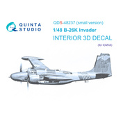 QDS-48237 Quinta Studio 1/48 3D Декаль интерьера кабины B-26K (ICM) (Small version)
