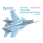 QDS-48320 Quinta Studio 1/48 3D Decal Cabin Interior Su-30CM (GWH) (Small version)