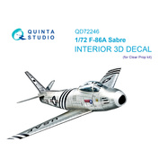 QD72246 Quinta Studio 1/72 3D Декаль интерьера кабины F-86A Sabre (ClearProp)