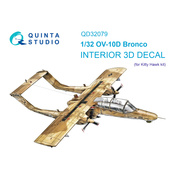 QD32079 Quinta Studio 1/32 3D Cabin Interior Decal OV-10D (KittyHawk)