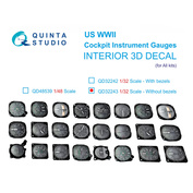 QD32243 Quinta Studio 1/32 Авиационные приборы США, 1930-50гг (без корпусов) (для всех моделей)