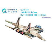 QD48433 Quinta Studio 1/48 3D Декаль интерьера кабины F-15I (Academy)