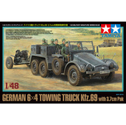 32580 Tamiya 1/48 German 6x4 Towing Truck Kfz.69 with 3.7cm Pak