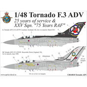 URS4810 Sunrise 1/48 Decals for Tornado ADV 